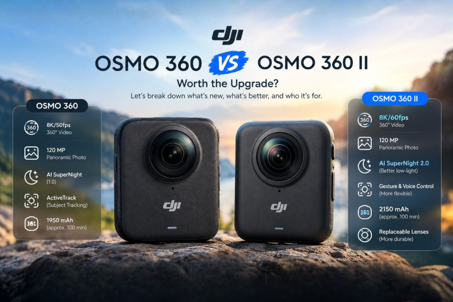 Apakah Perlu Upgrade ke DJI Osmo 360 II? Ini Kelebihannya Dibanding Osmo 360