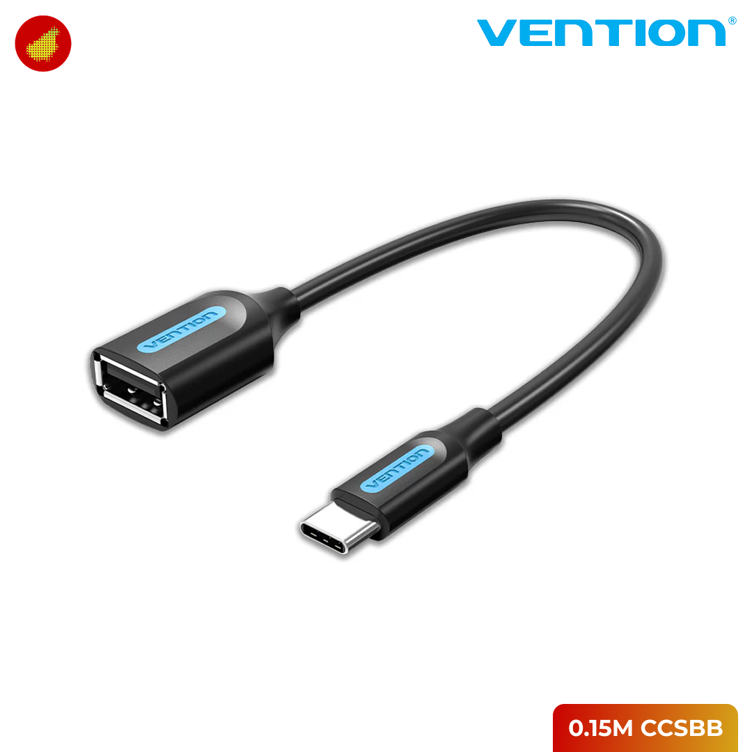 Vention USB 2.0 C Male to A Female OTG Cable PVC Type