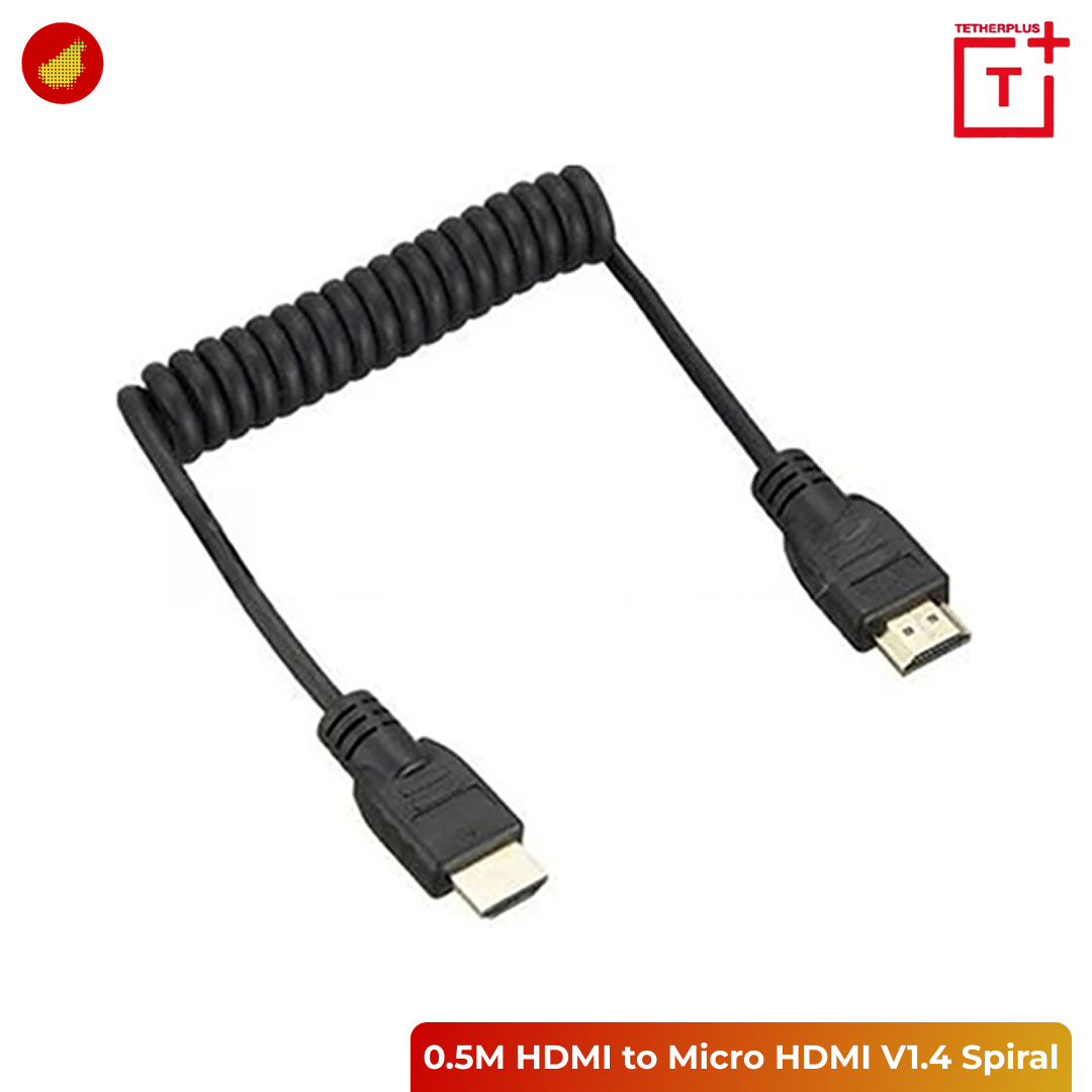 TetherPlus HDMI to HDMI V1.4 Spiral Cable