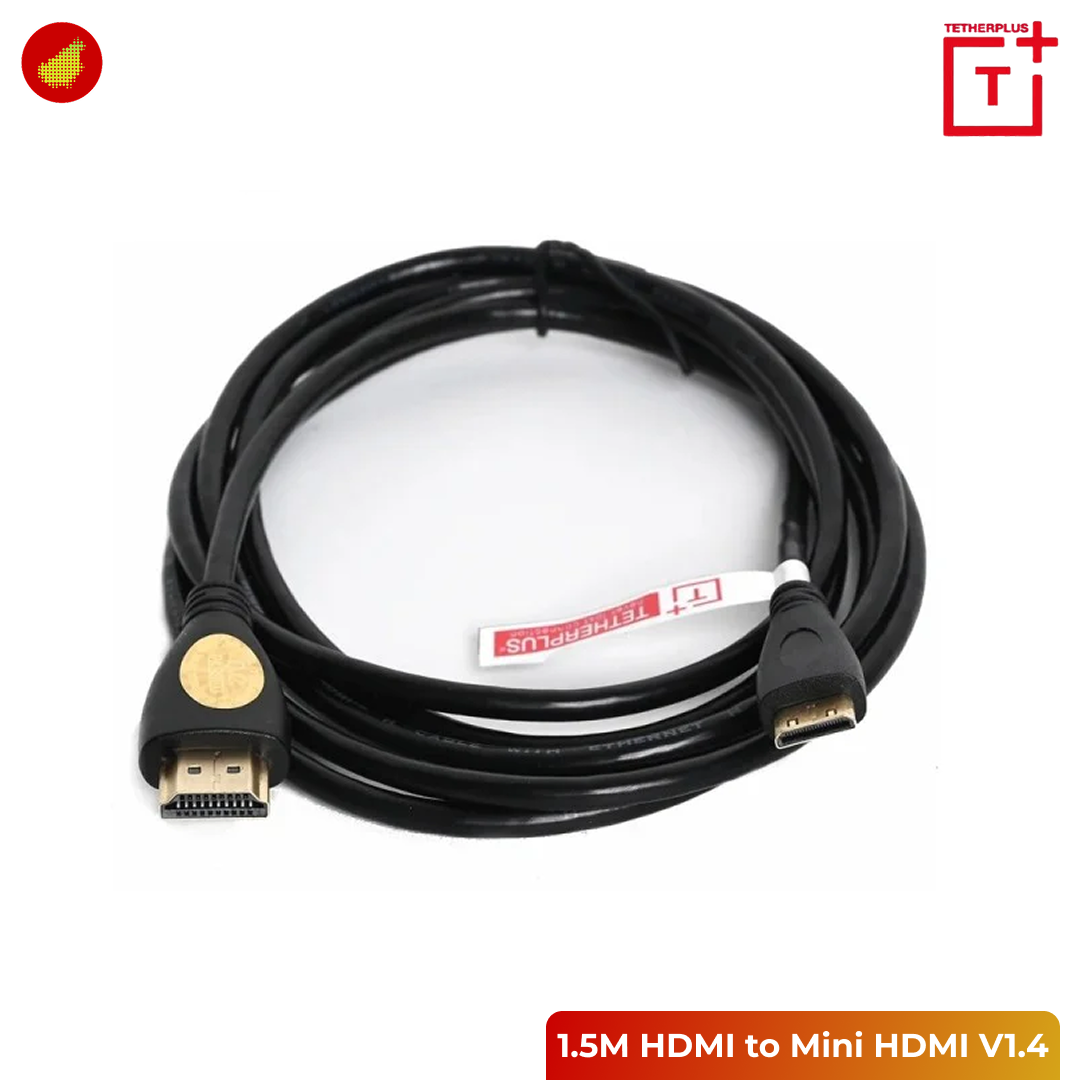 TetherPlus HDMI to Mini HDMI V1.4 Cable