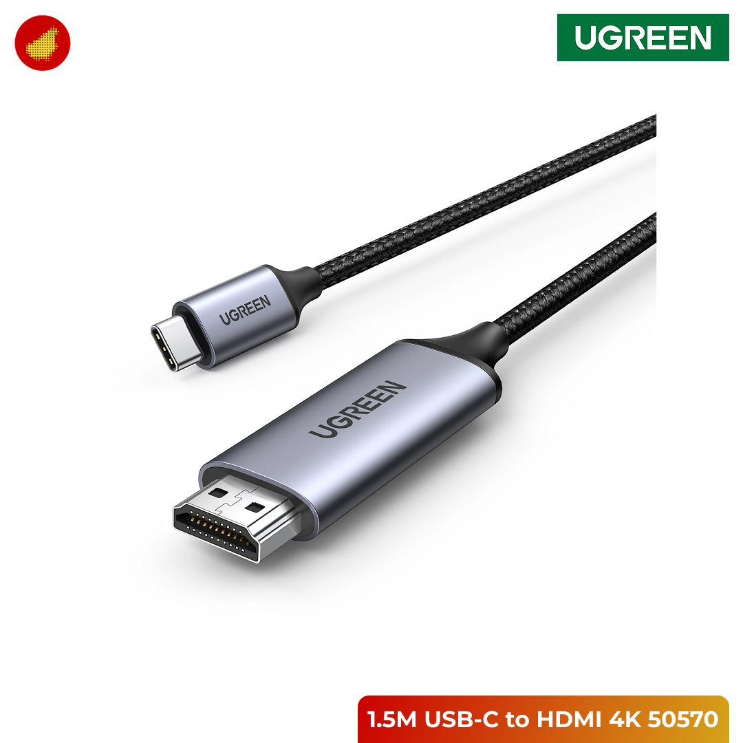 UGREEN USB-C to HDMI 4K Male to Male Cable - 1.5 Meter 50570