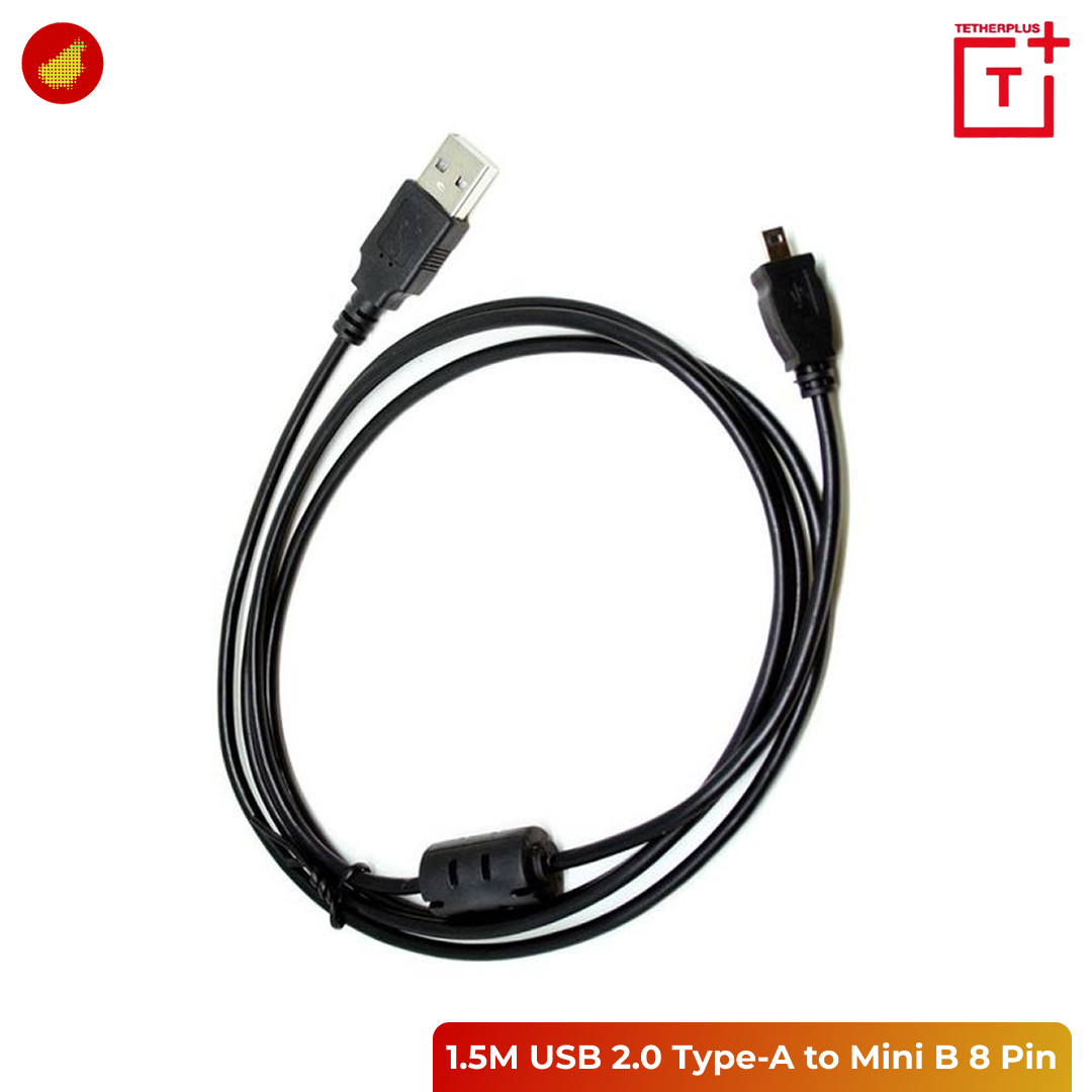 TetherPlus USB 2.0 Type-A to Mini B 8 Pin UC-E6 Cable - 1.5 Meter