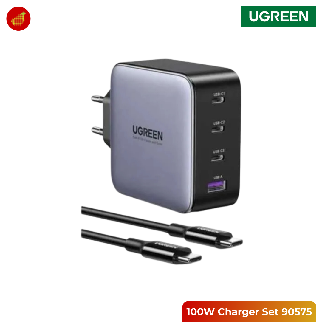 UGREEN Nexode GaN 100W Charger Set with Type C to Type C Cable