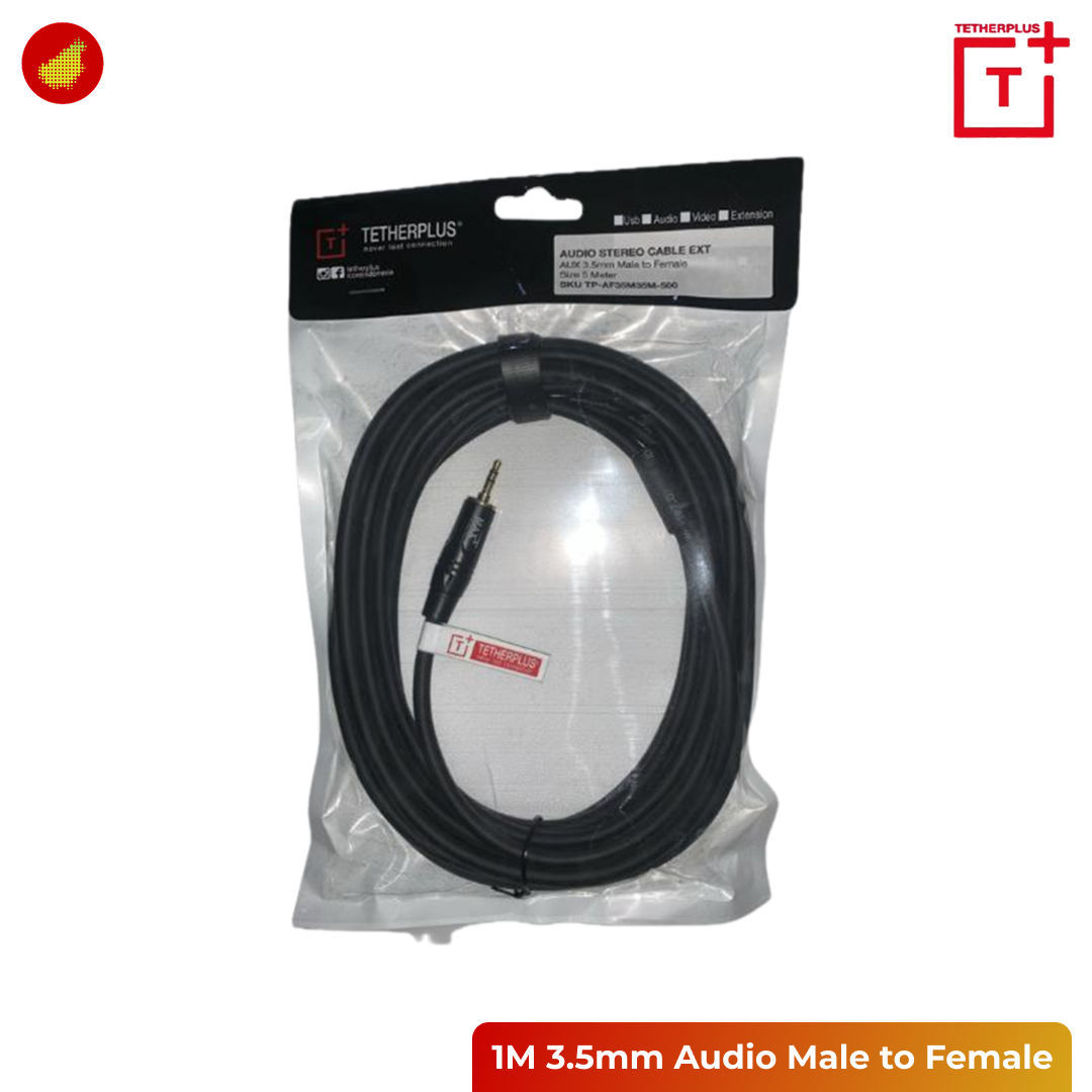 TetherPlus 3.5mm Audio Male to Female Cable