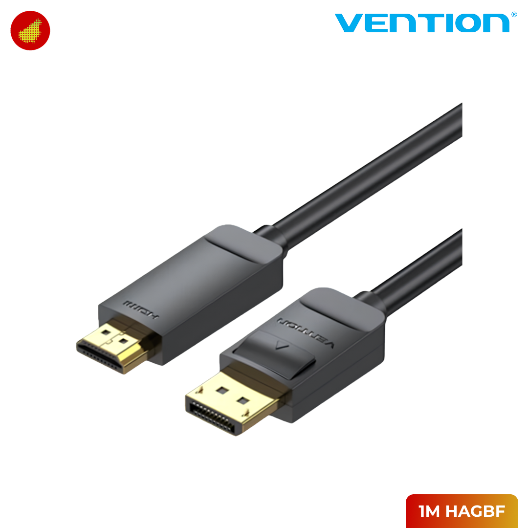 Vention DisplayPort 4K Male to HDMI Male Cable - 1 Meter HAGBF | 2 Meter HAGBH
