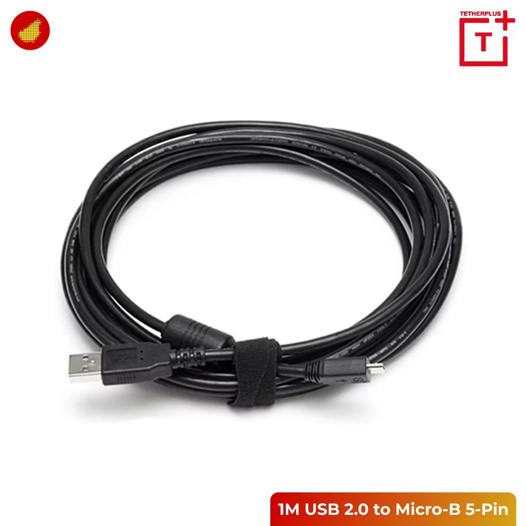 TetherPlus USB 2.0 to Micro-B 5-Pin Cable