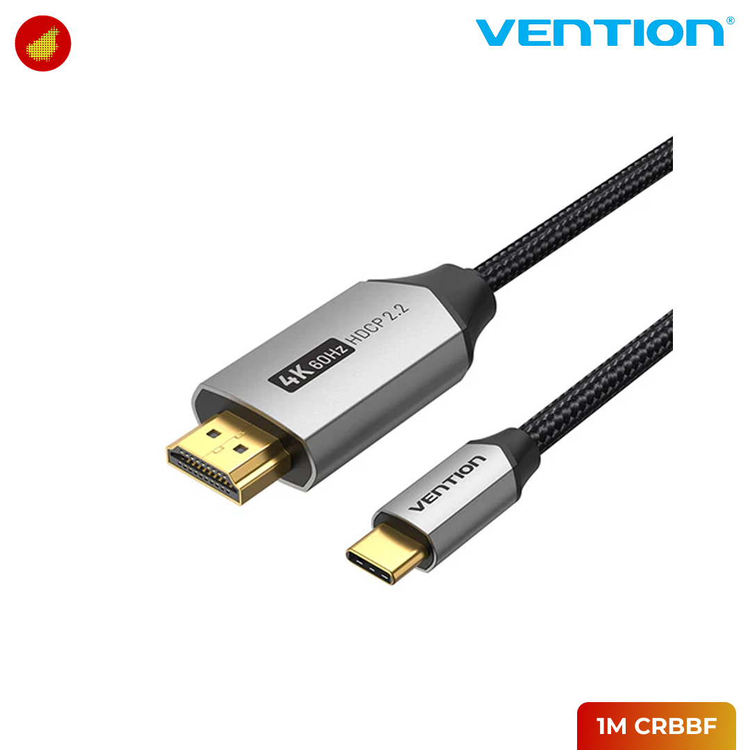 Vention USB-C Male To HDMI Male Cable - 1 Meter CRBBF | 1.5 Meter CRBBG | 2 Meter CRBBH