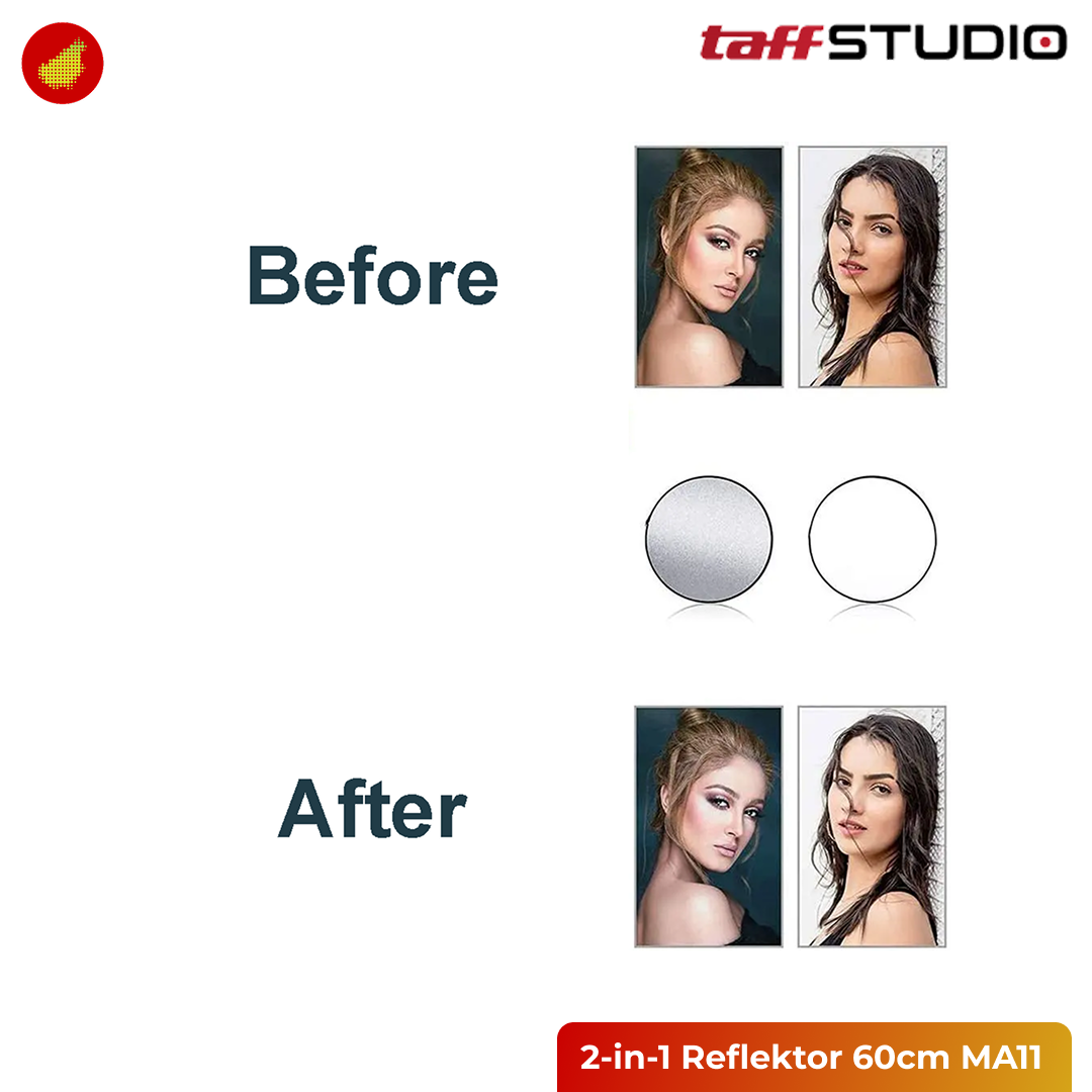TaffSTUDIO 2-in-1 Reflektor 60cm | 110cm