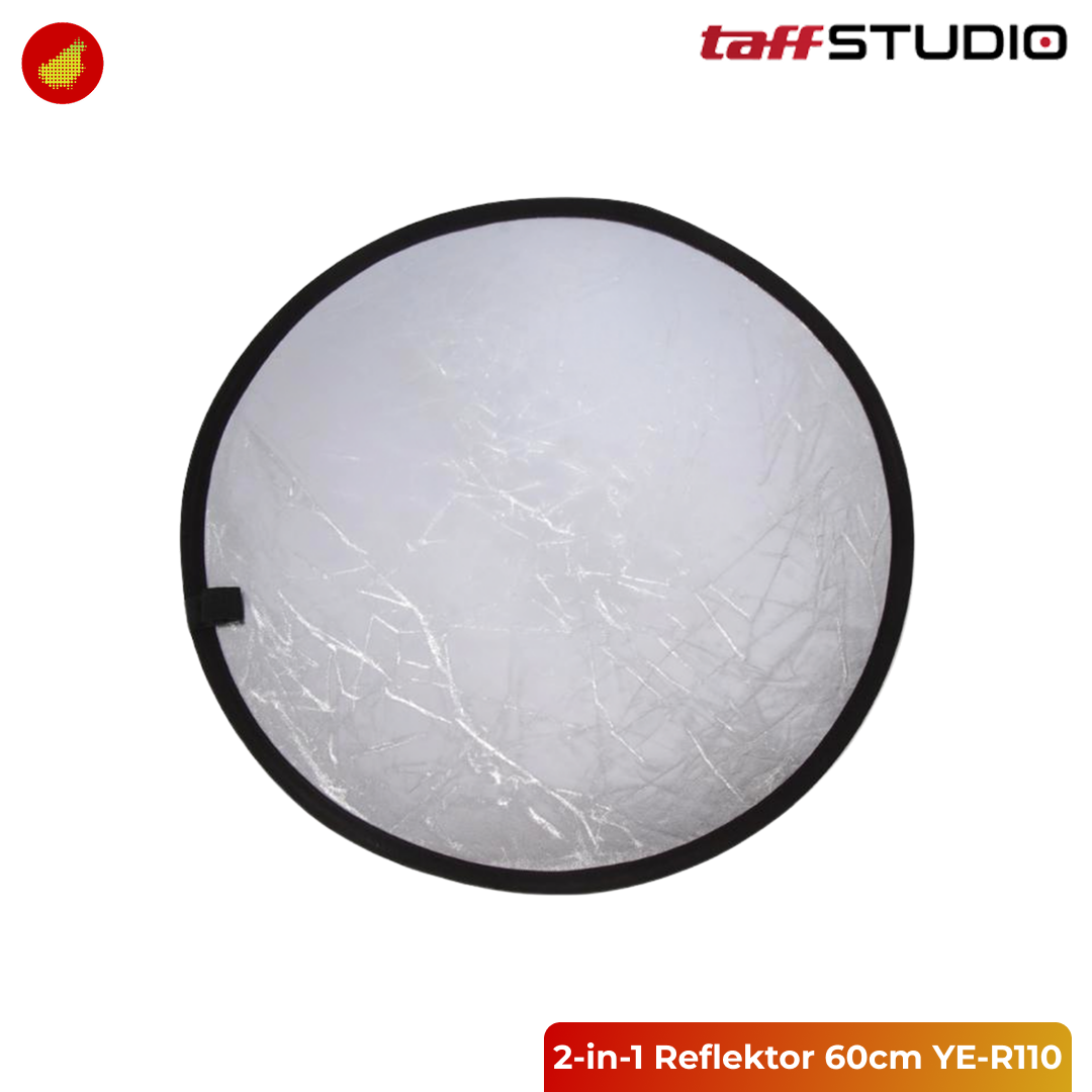 TaffSTUDIO 2-in-1 Reflektor Foldable 60cm Silver-Gold - YE-R110