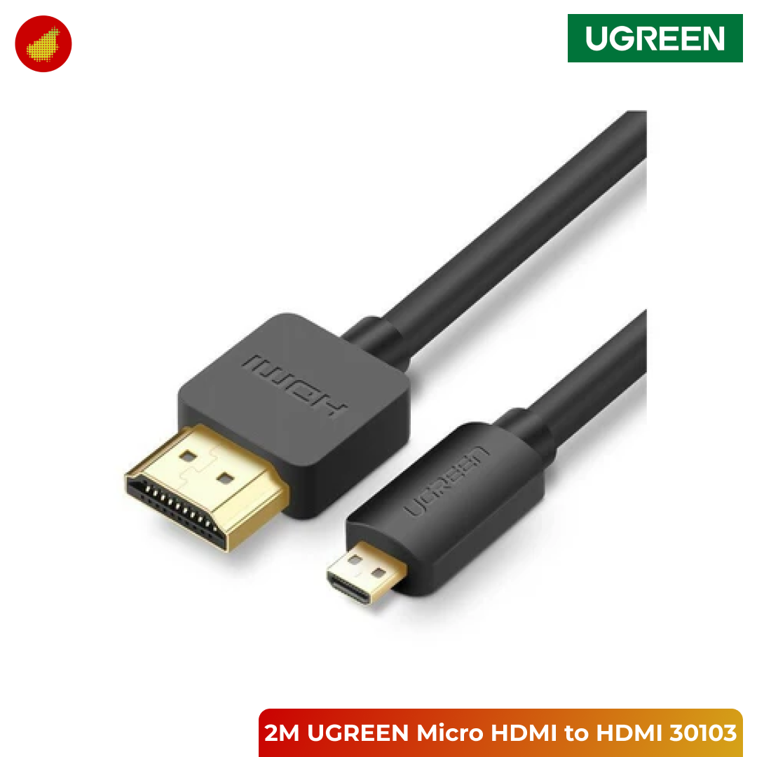 UGREEN Micro HDMI to HDMI Cable - 2 Meter 30103