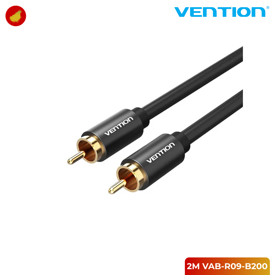 Vention RCA to RCA Coaxial Audio Video Cable - 2 Meter VAB-R09-B200