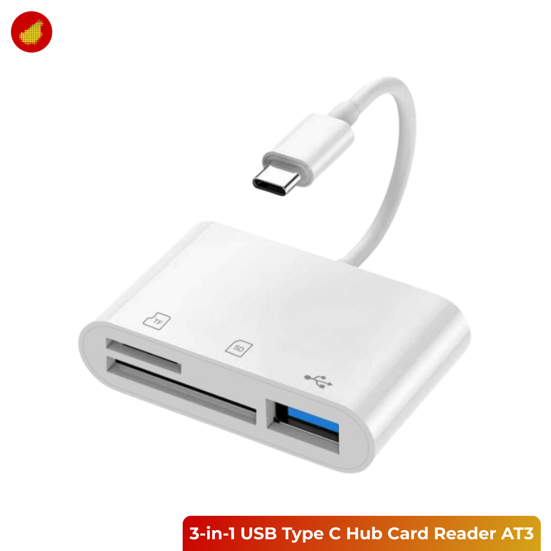 ATUX 3-in-1 USB Type C Hub Card Reader
