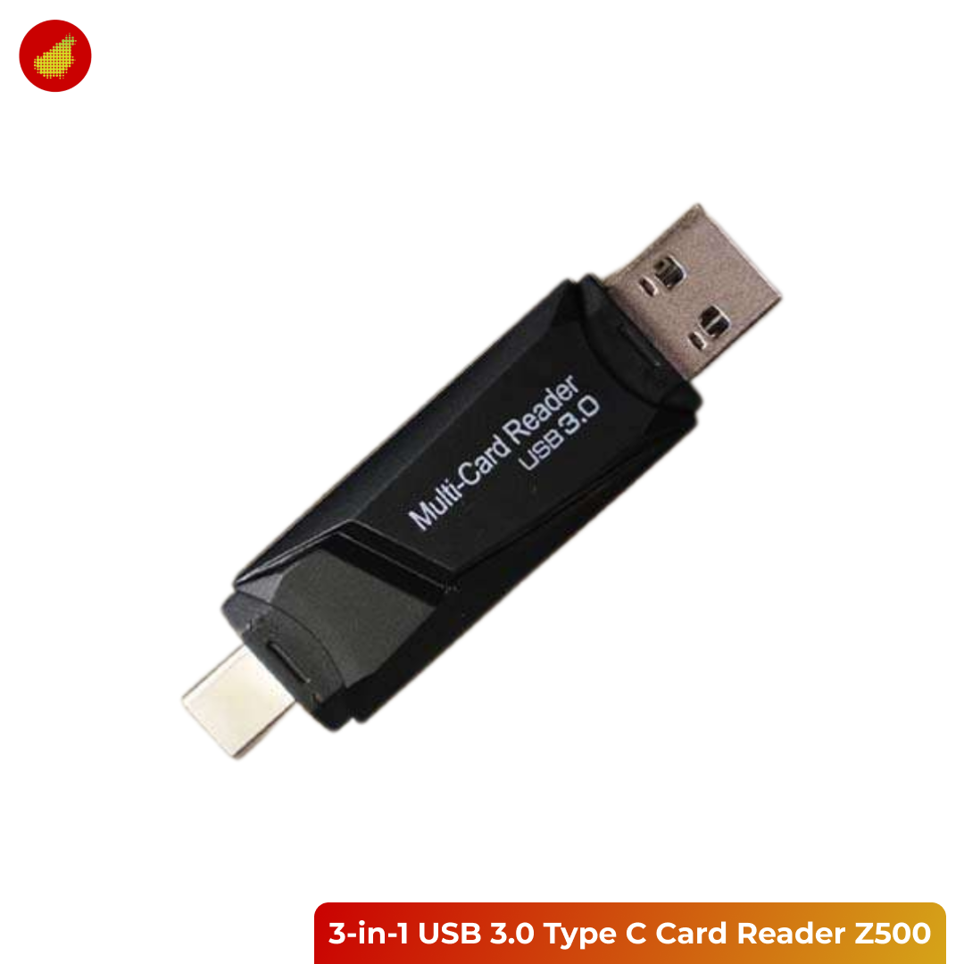 ATUX 3-in-1 USB 3.0 Type C OTG Card Reader
