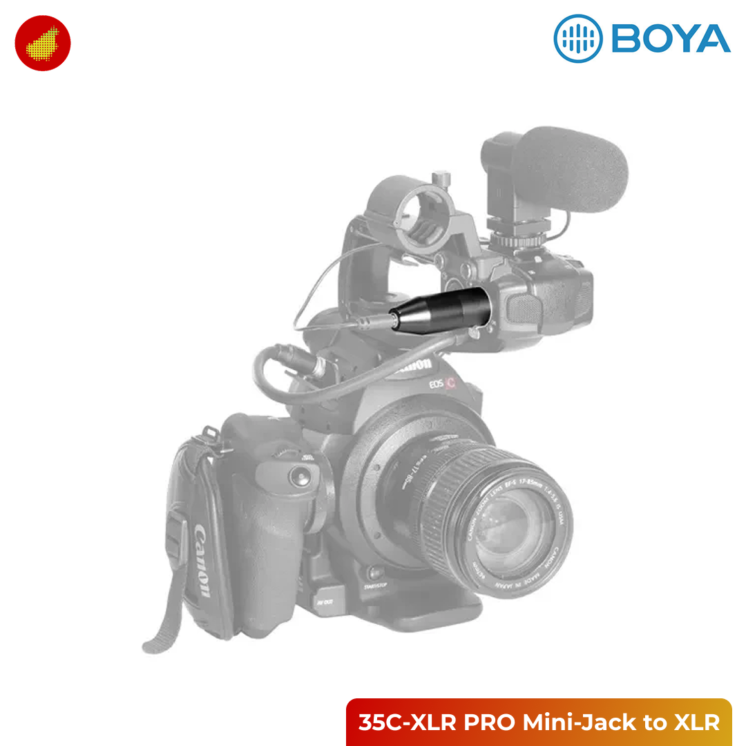 Boya 35C-XLR PRO Mini-Jack to XLR Adapter
