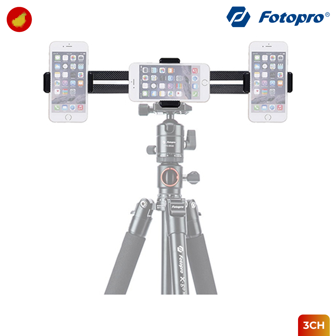 Fotopro 3CH Live Phone Holder Triple Mount