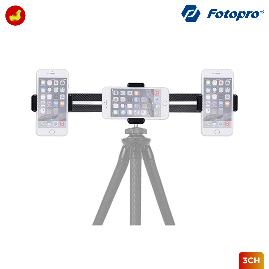 Fotopro 3CH Live Phone Holder Triple Mount