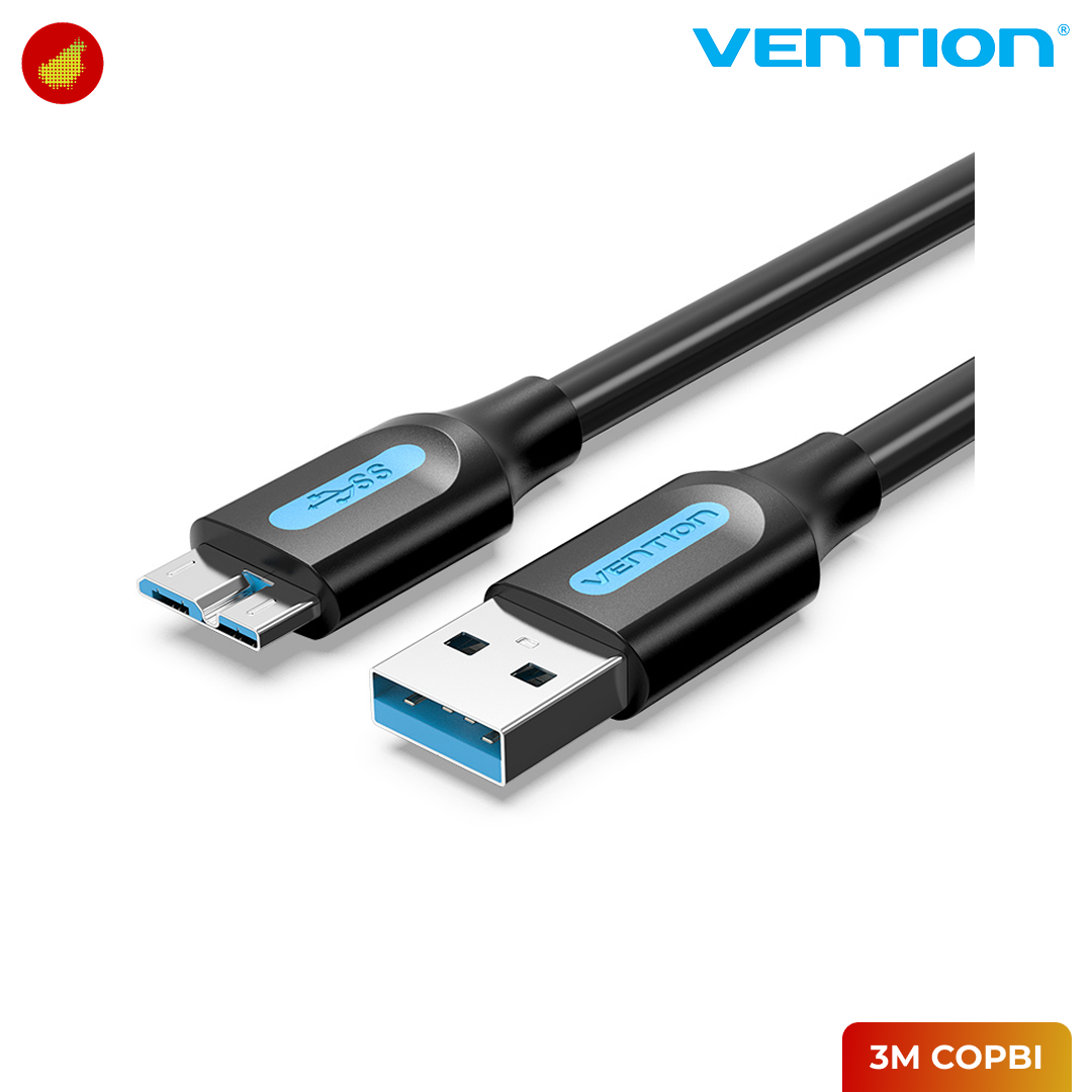 Vention USB 3.0 A Male to Micro-B Male Cable - 0.5 Meter | 3 Meter