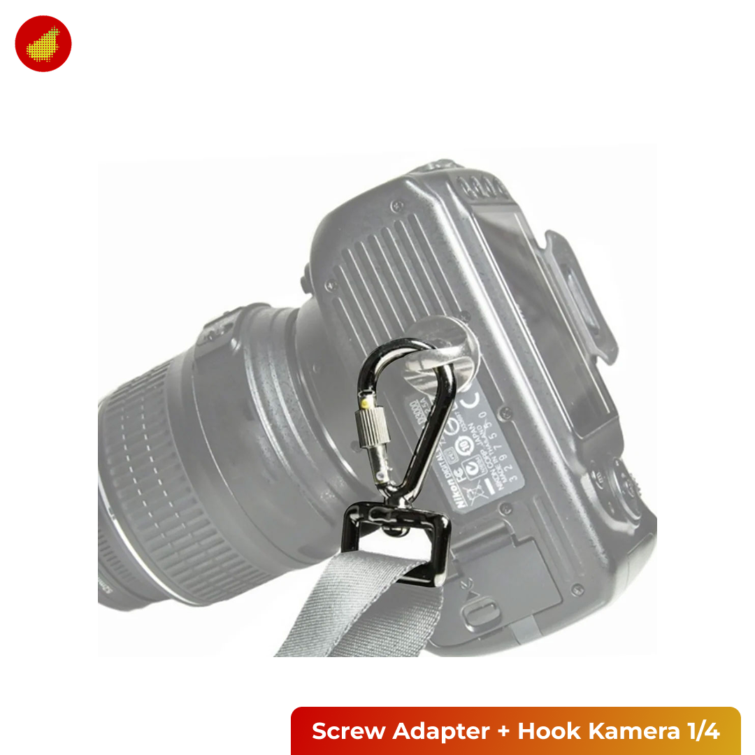 Screw Adapter + Hook Kamera 1/4