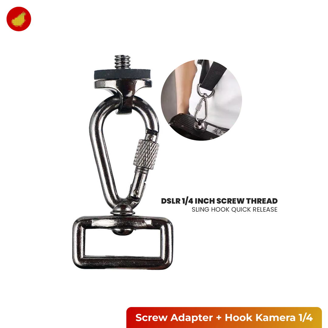 Screw Adapter + Hook Kamera 1/4