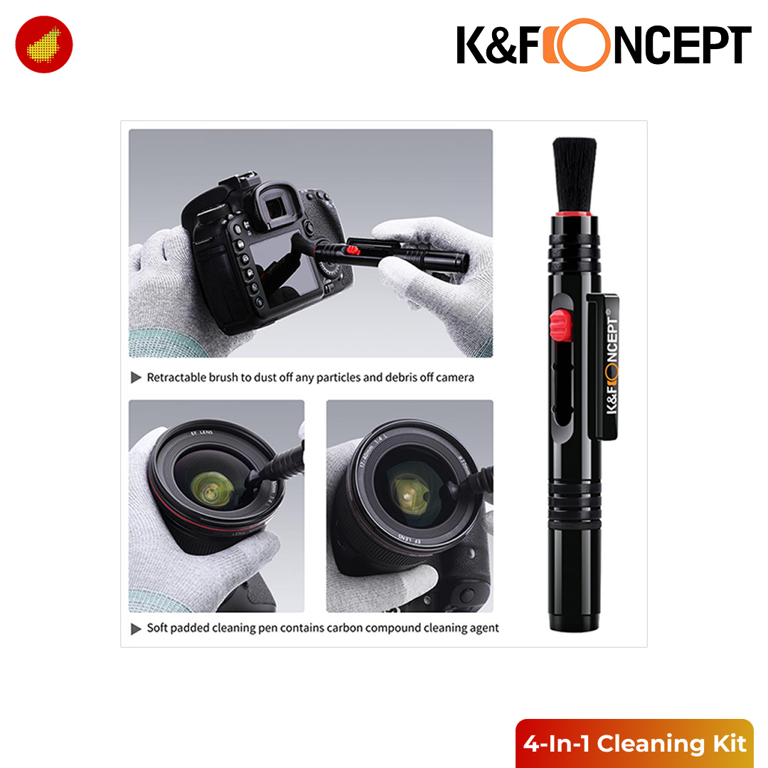 K&F Concept 4-In-1 Camera Lens Cleaning Kit - 1618