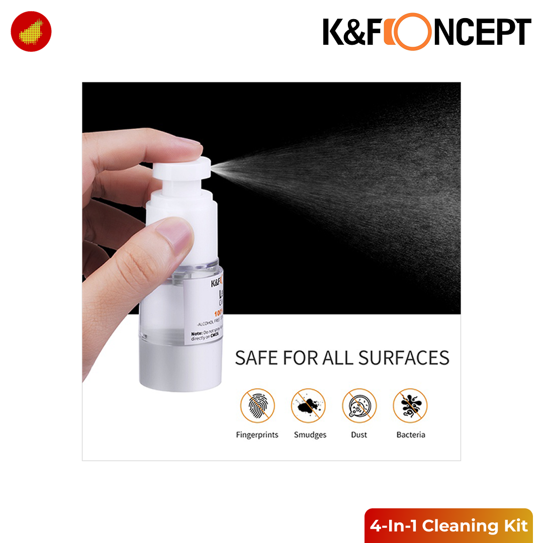 K&F Concept 4-In-1 Camera Lens Cleaning Kit - 1618