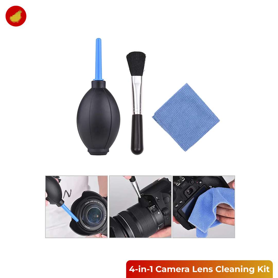 Rowa 4-in-1 DSLR Camera Lens Cleaning Kit