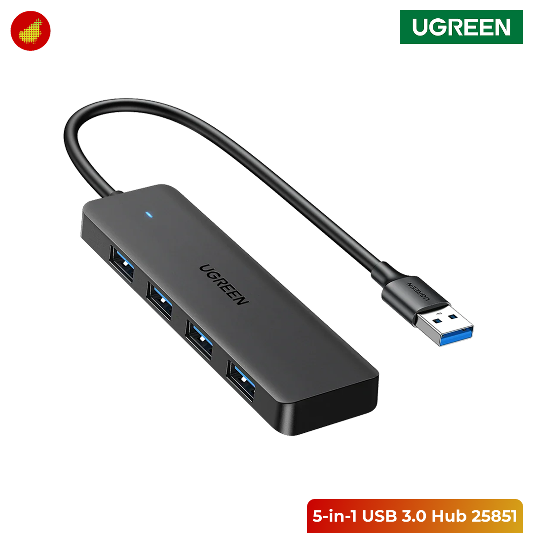 UGREEN 5-in-1 USB 3.0 Hub - 25851