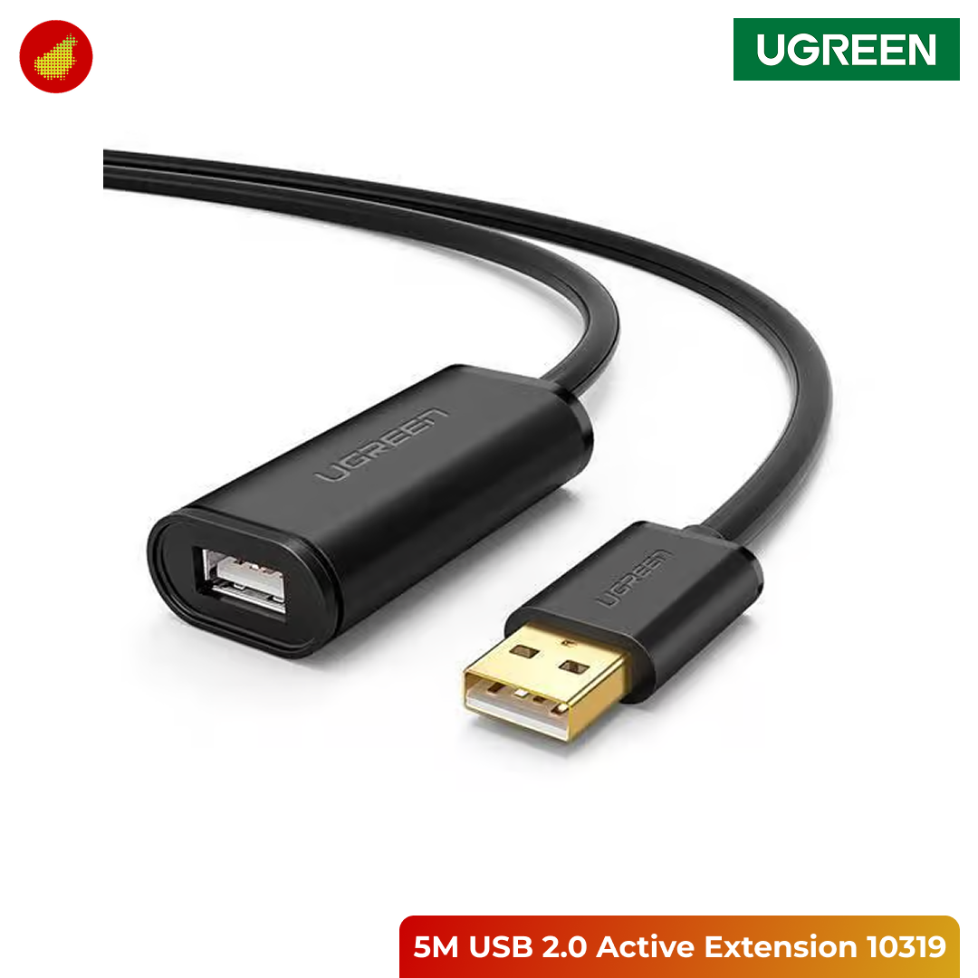 UGREEN USB 2.0 Active Extension Cable with Chipset - 5 Meter 10319