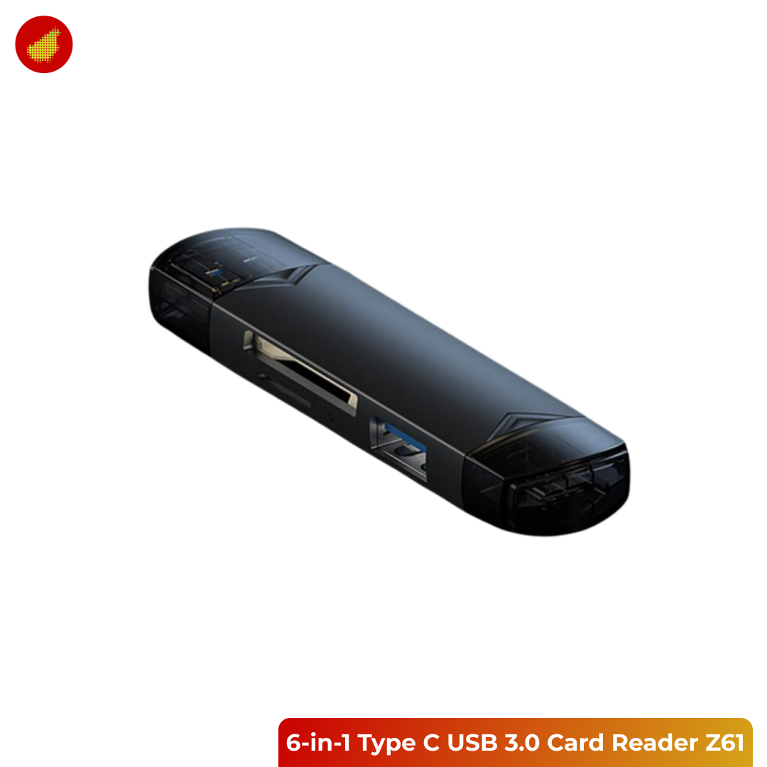 ZXX 6-in-1 Type C USB 3.0 OTG Card Reader