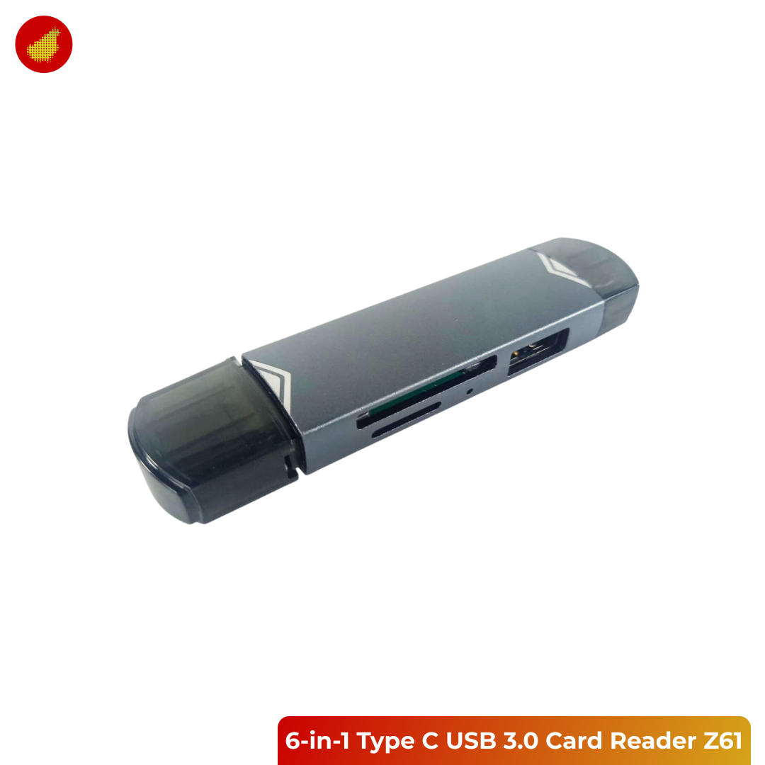 ZXX 6-in-1 Type C USB 3.0 OTG Card Reader