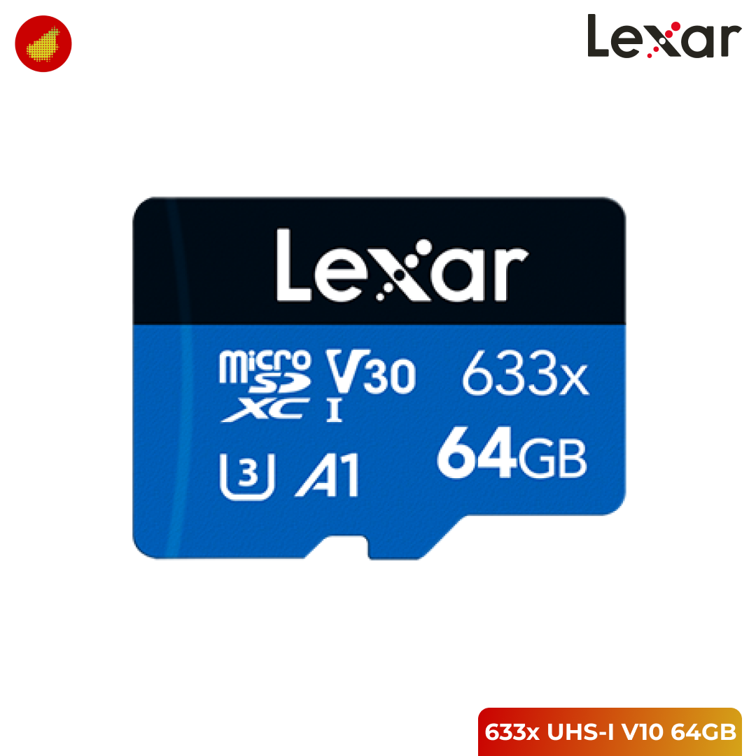 Lexar 633x Blue microSDHC/microSDXC UHS-I V10 Card 100MB/s - 32 GB | 64 GB
