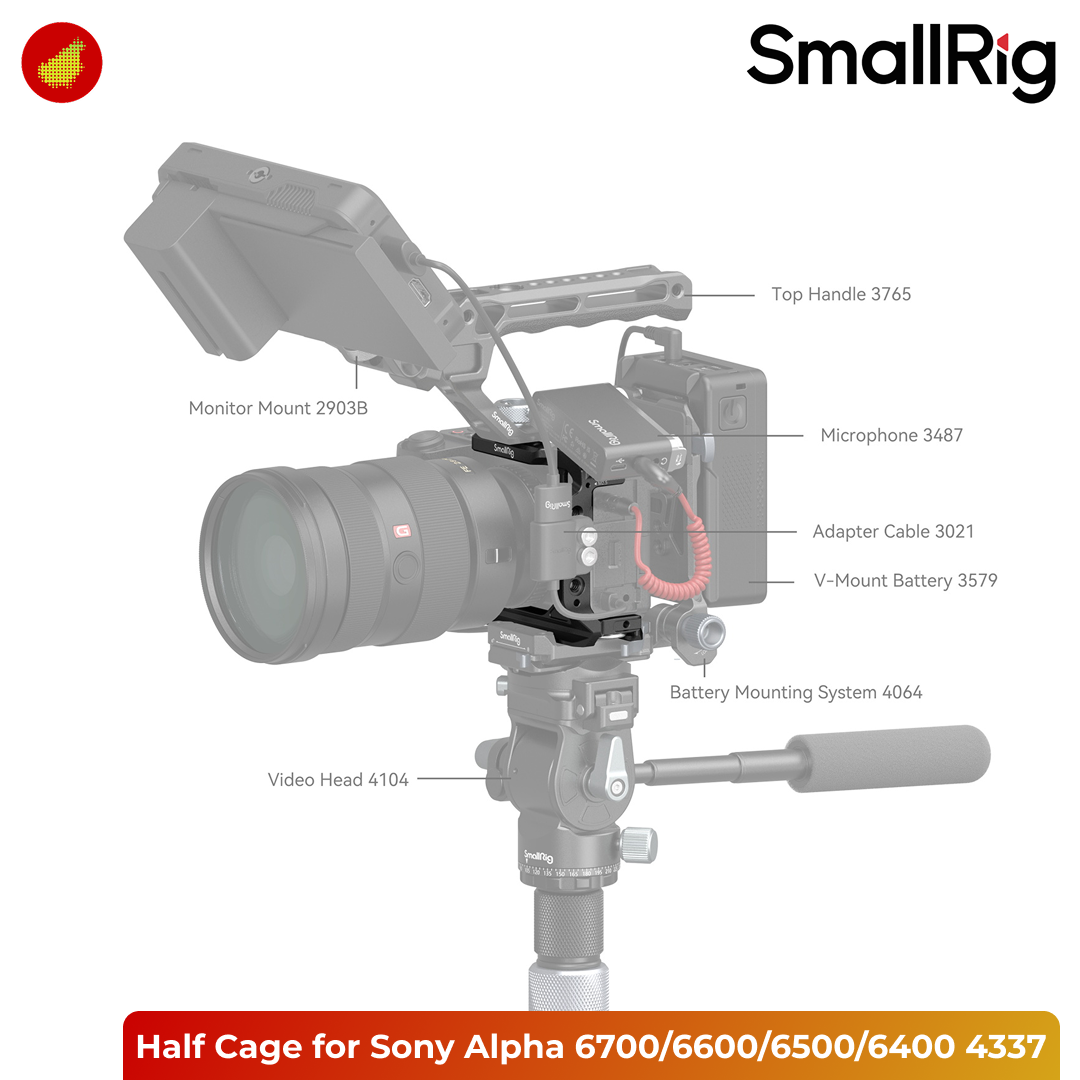 SmallRig Half Cage for Sony Alpha 6700/6600/6500/6400