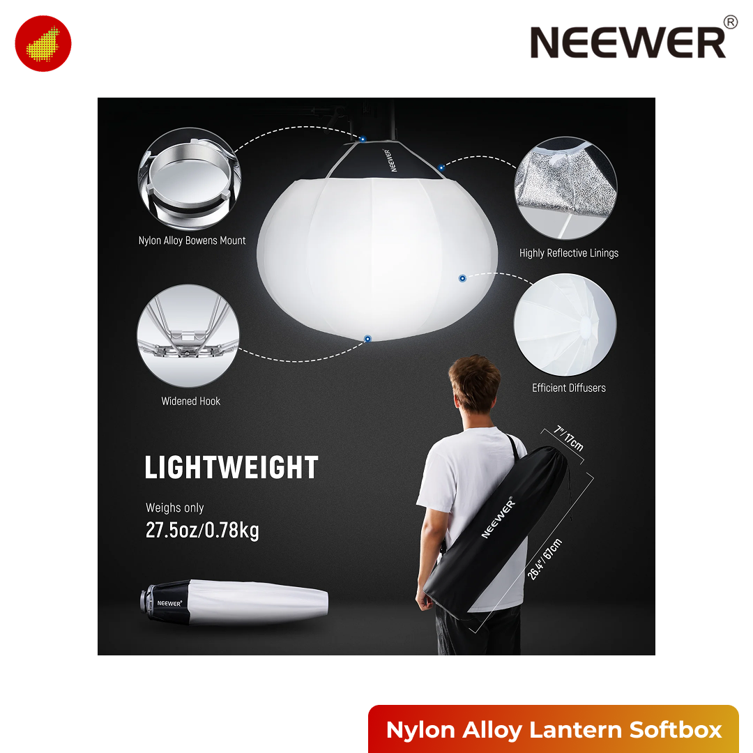 NEEWER Nylon Alloy Quick Release Lantern Softbox Bowen Mount