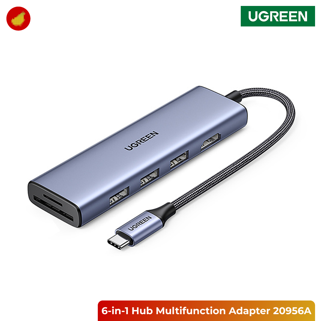 UGREEN 6-in-1 Hub USB-C to HDMI USB-A Multifunction Adapter