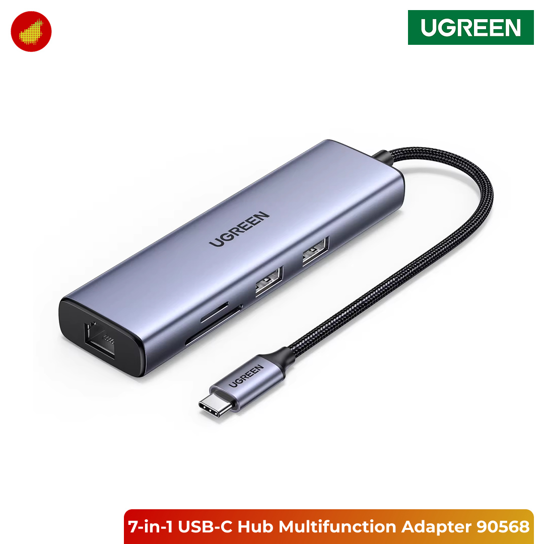 UGREEN 7-in-1 USB-C Hub Multifunction Adapter - 90568