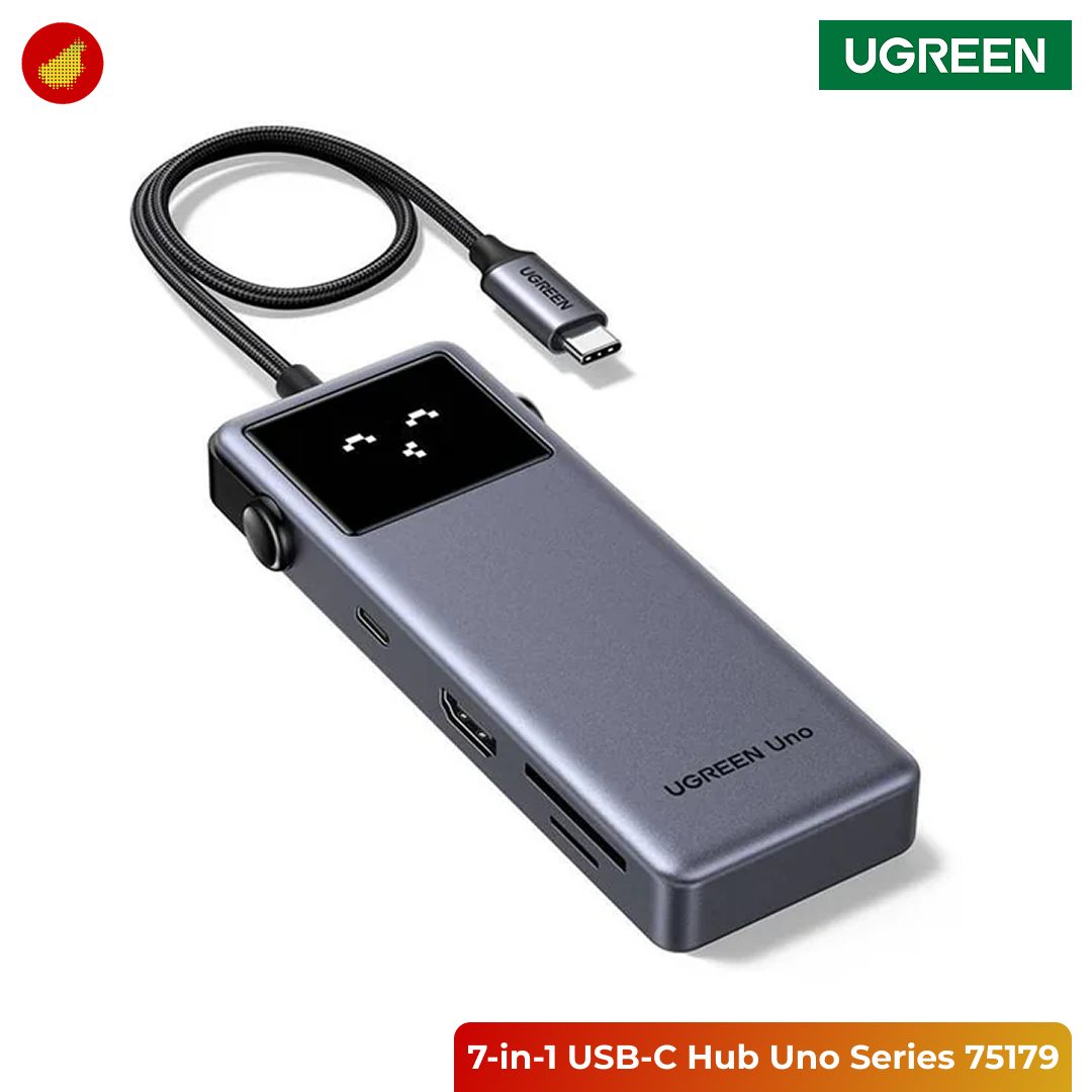 UGREEN 7-in-1 USB-C Hub Uno Series - 75179