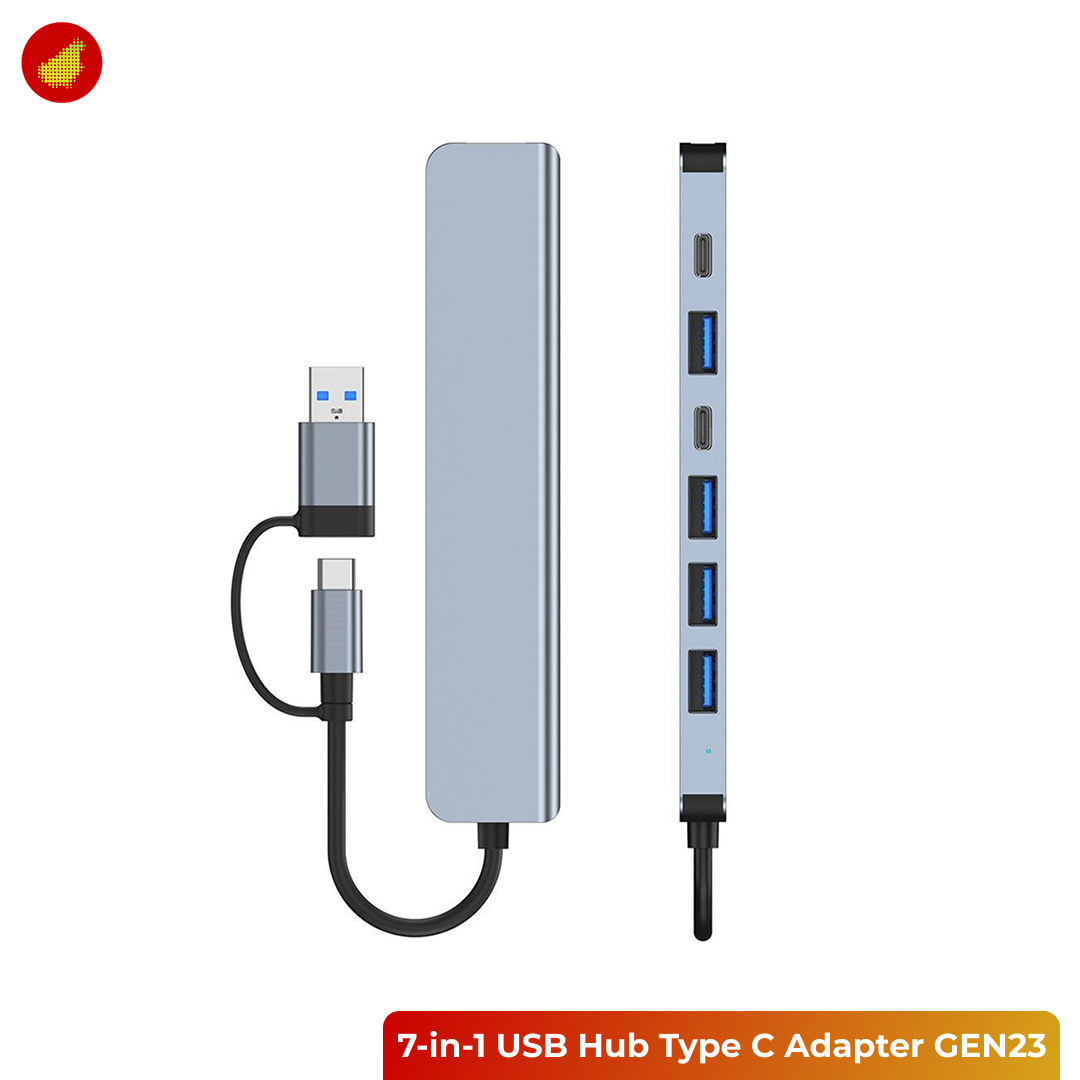 GENERIS 7-in-1 USB Hub Type C Adapter