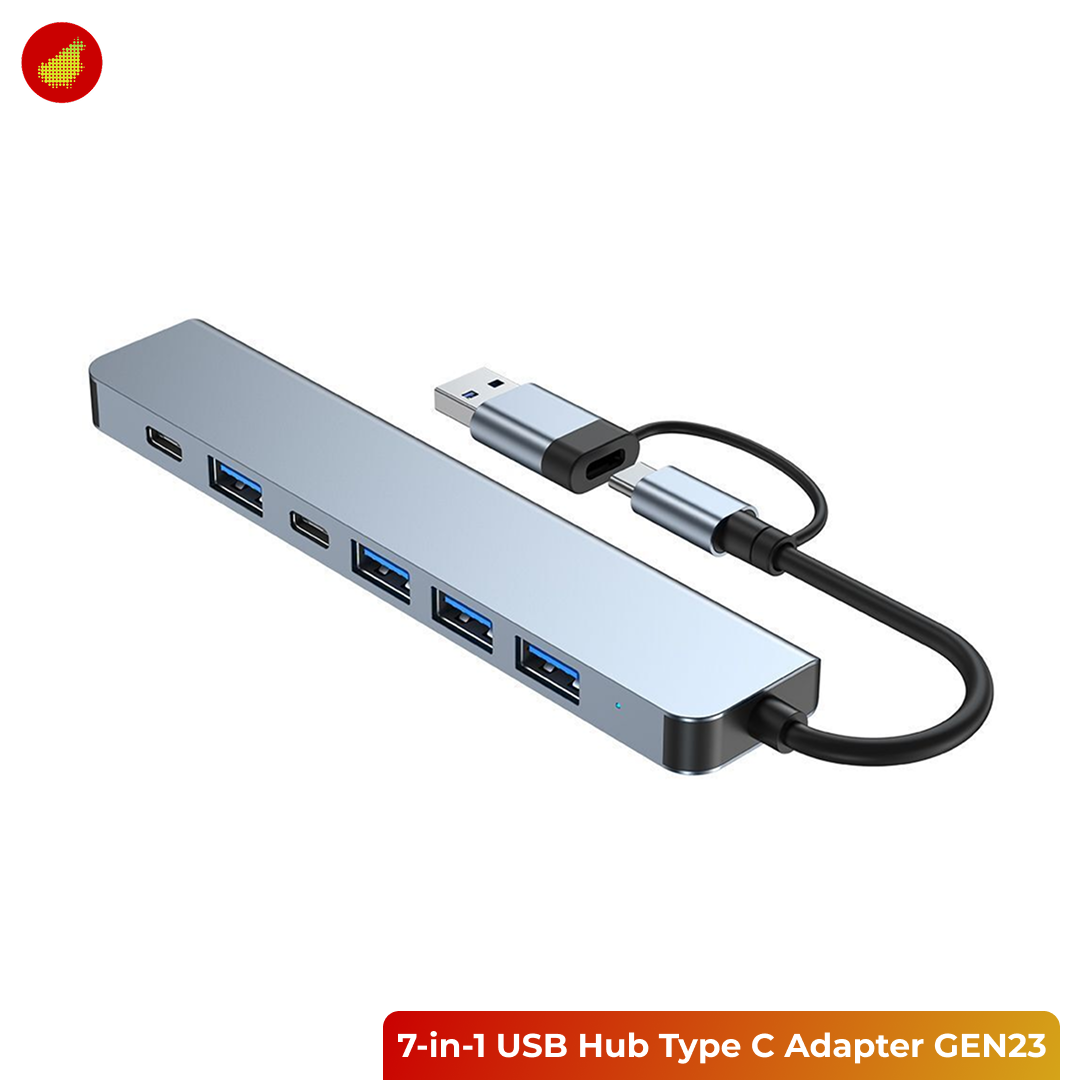 GENERIS 7-in-1 USB Hub Type C Adapter