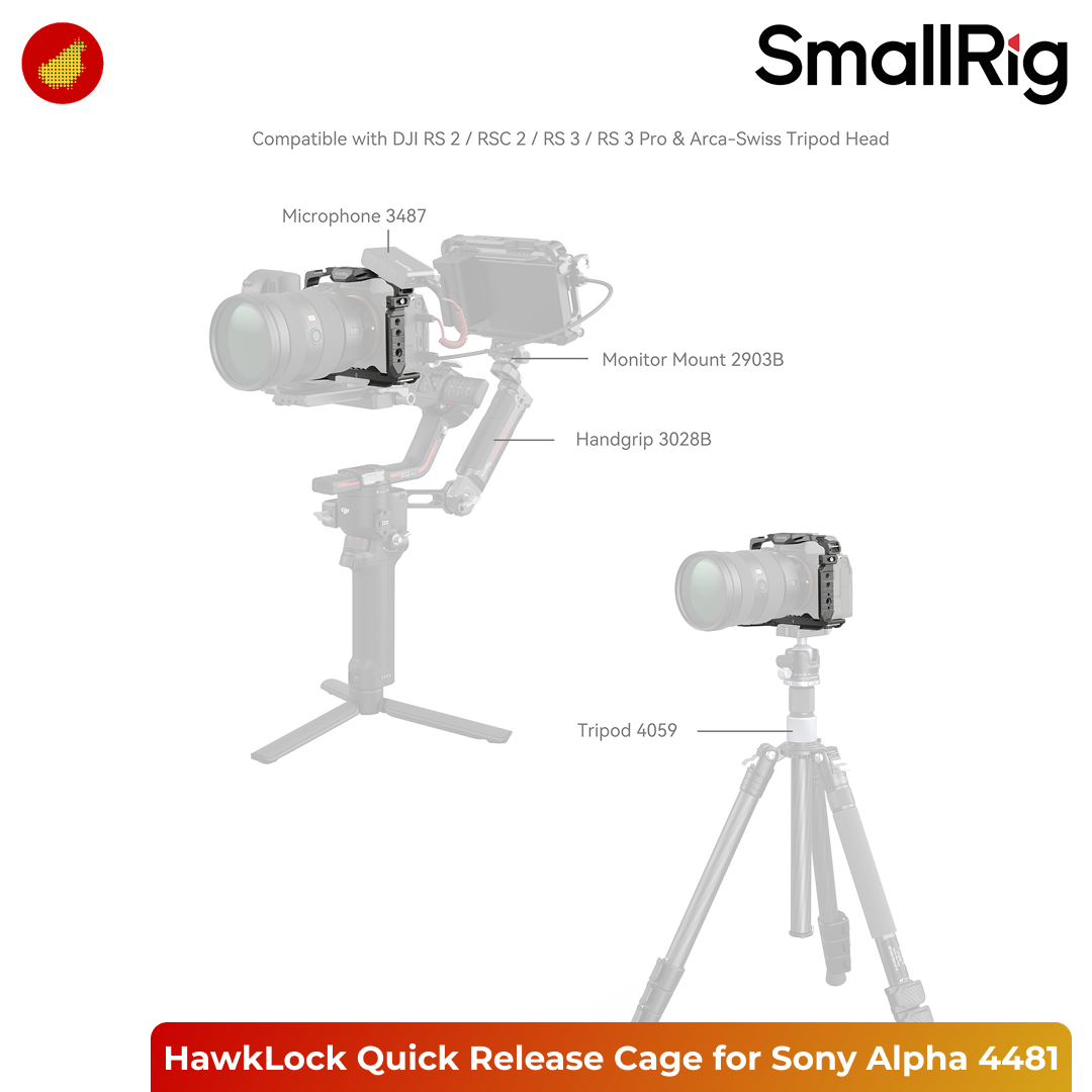 SmallRig HawkLock Quick Release Cage for Sony Alpha Series