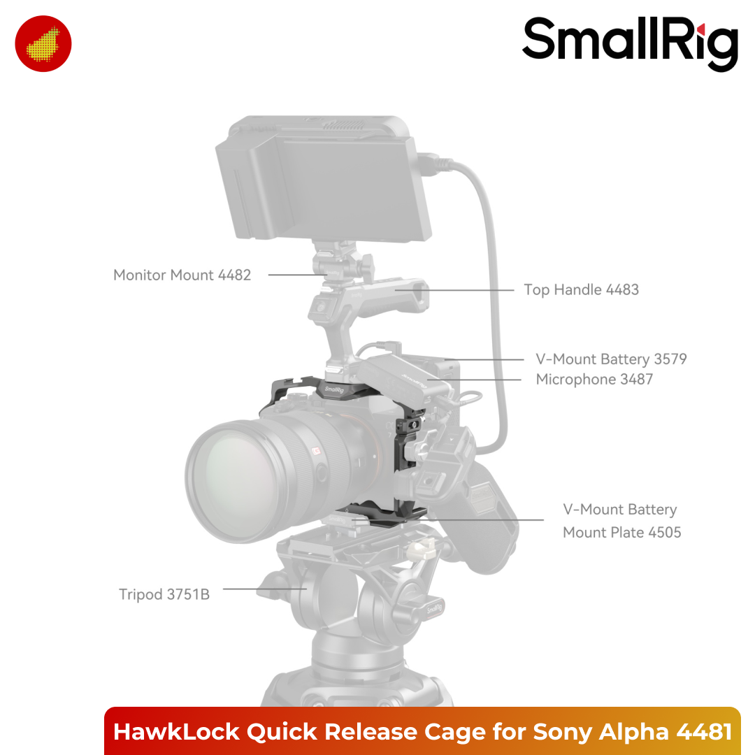 SmallRig HawkLock Quick Release Cage for Sony Alpha Series