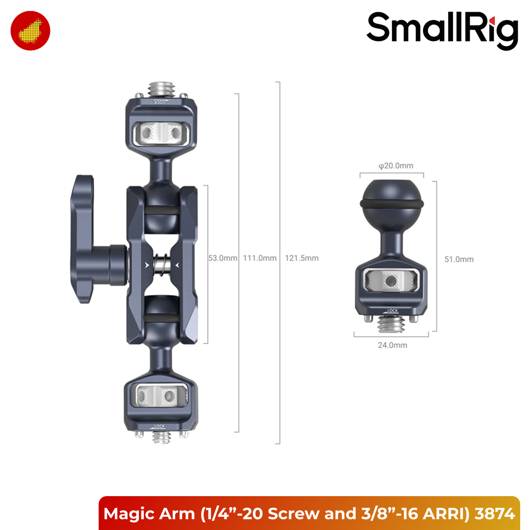 SmallRig Magic Arm with Dual Ball Heads