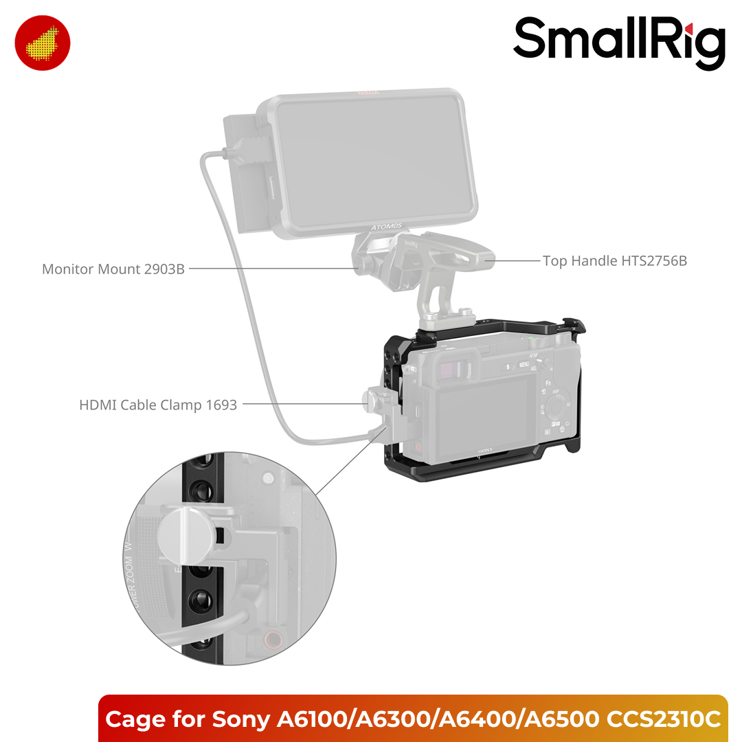 Small Rig 2207 SmallRig Cage for Sony A6100 / A6300 / A6400 / A6500 - 2310C