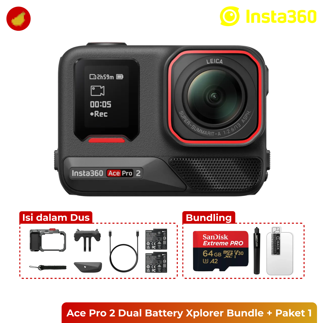 Insta360 Ace Pro 2 Dual Battery Xplorer Bundle
