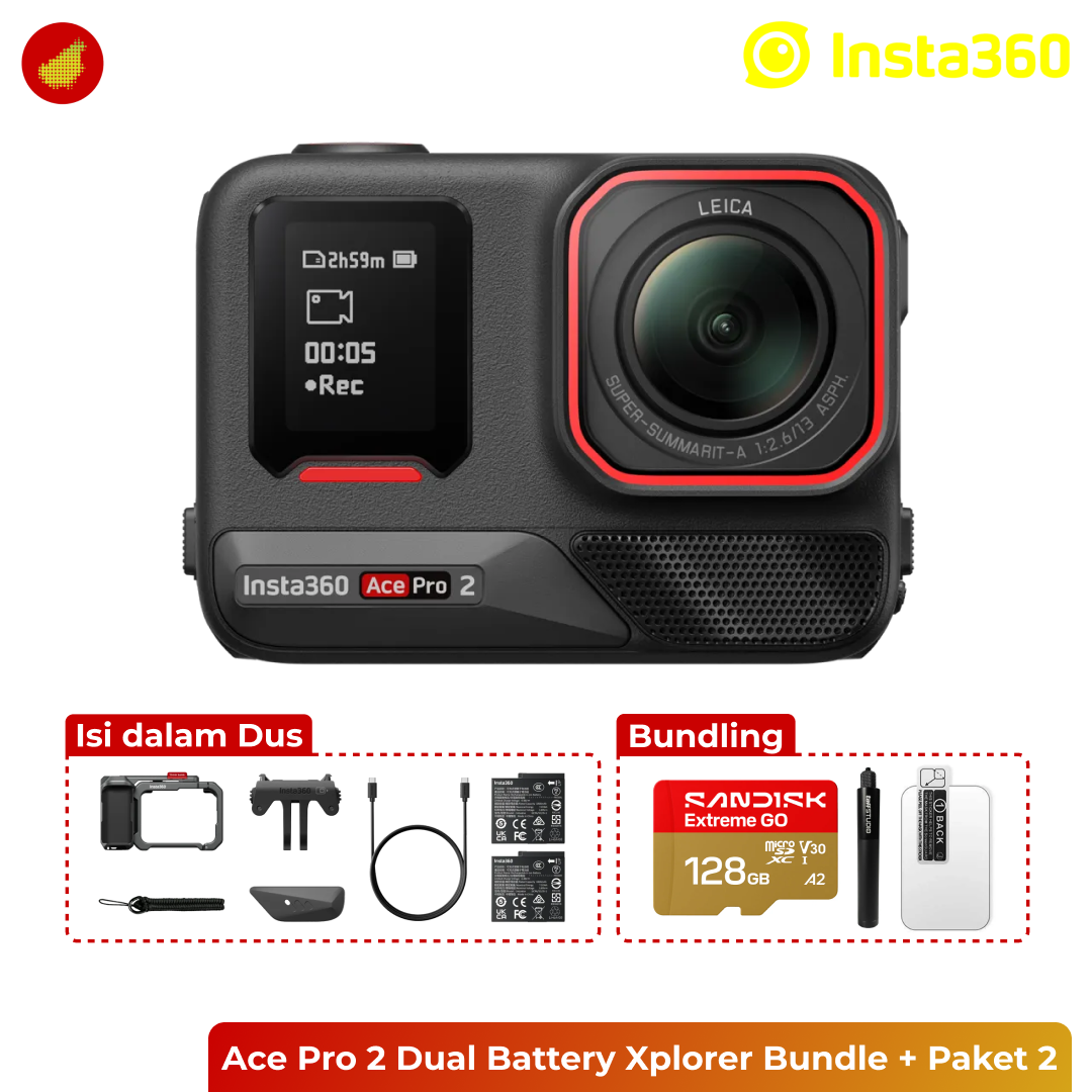 Insta360 Ace Pro 2 Dual Battery Xplorer Bundle