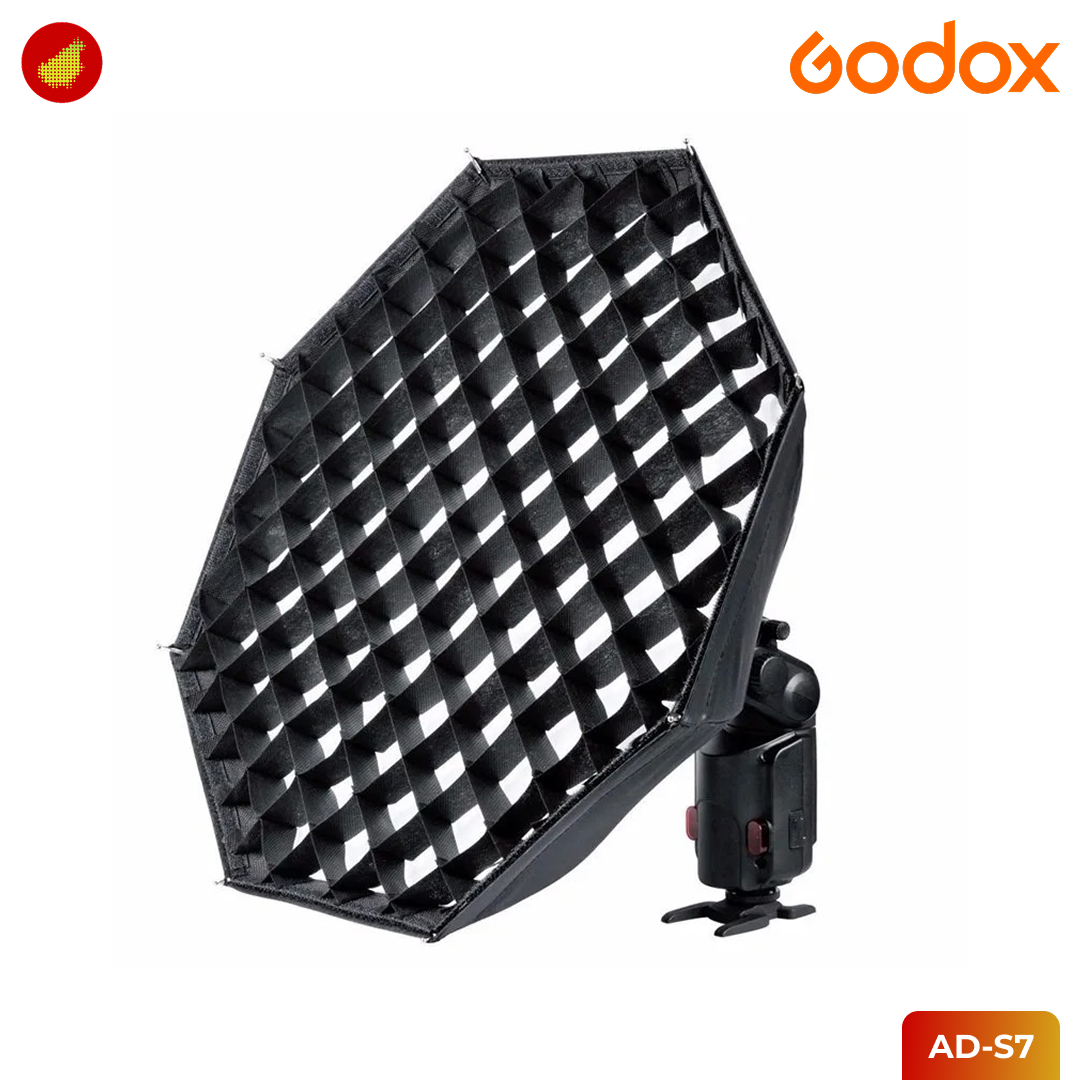 Godox AD-S7 Softbox with Grid and Dish for AD200