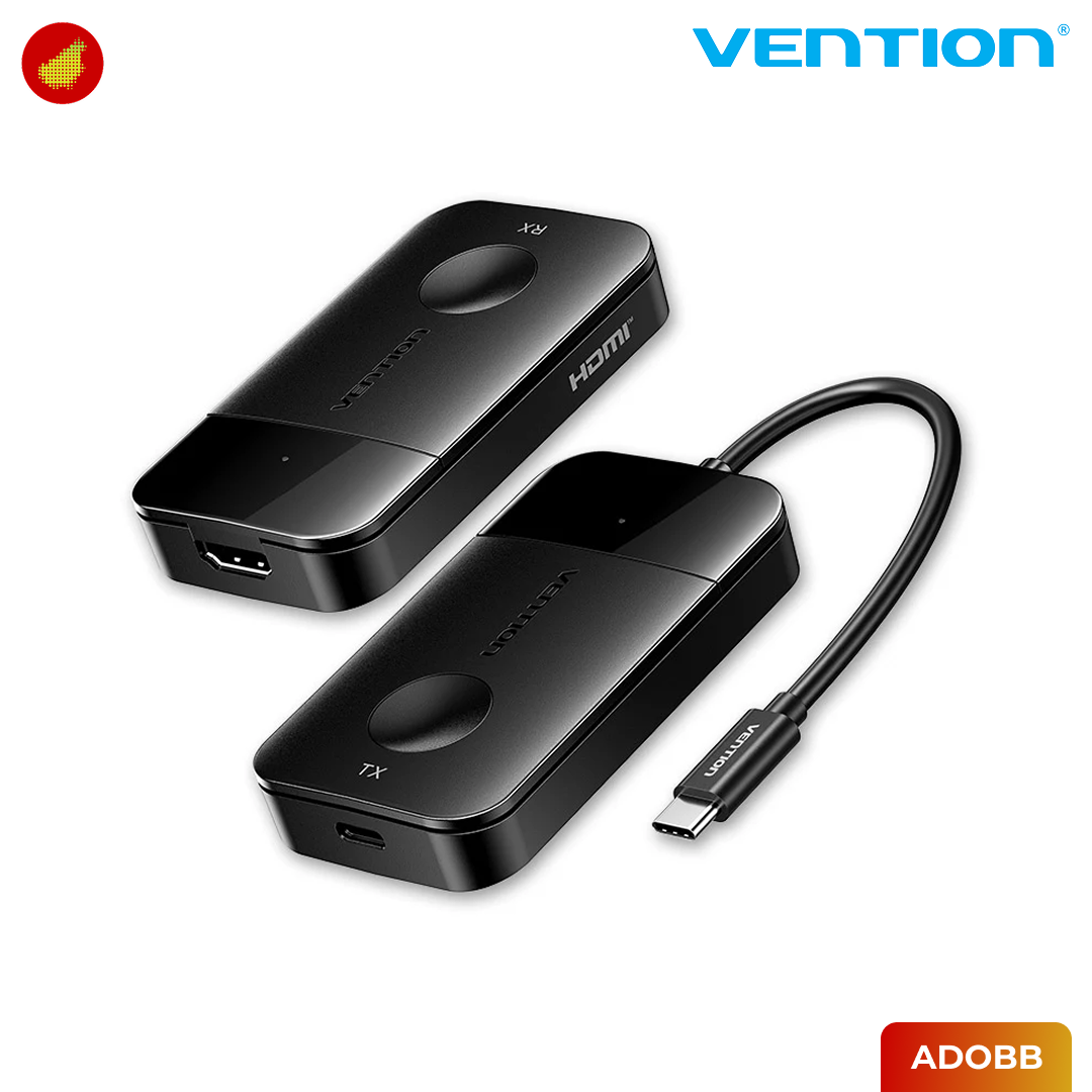 Vention Wireless USB-C to HDMI Transmitter and Receiver