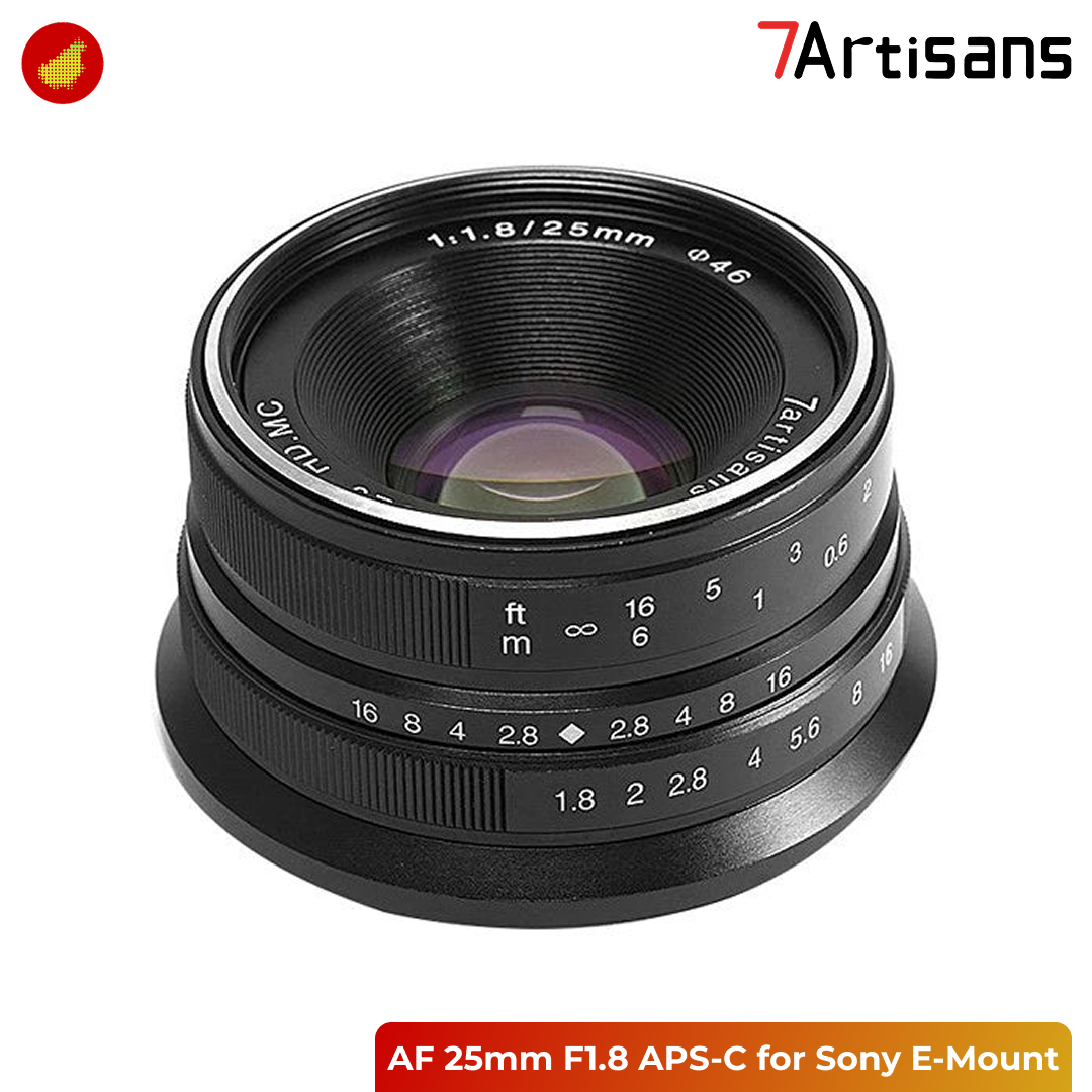 7Artisans AF 25mm F1.8 for Sony / Fujifilm