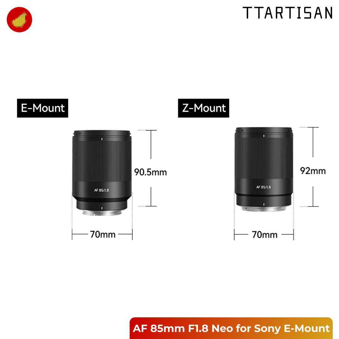 TTArtisan AF 85mm F1.8 Neo for Sony / Nikon