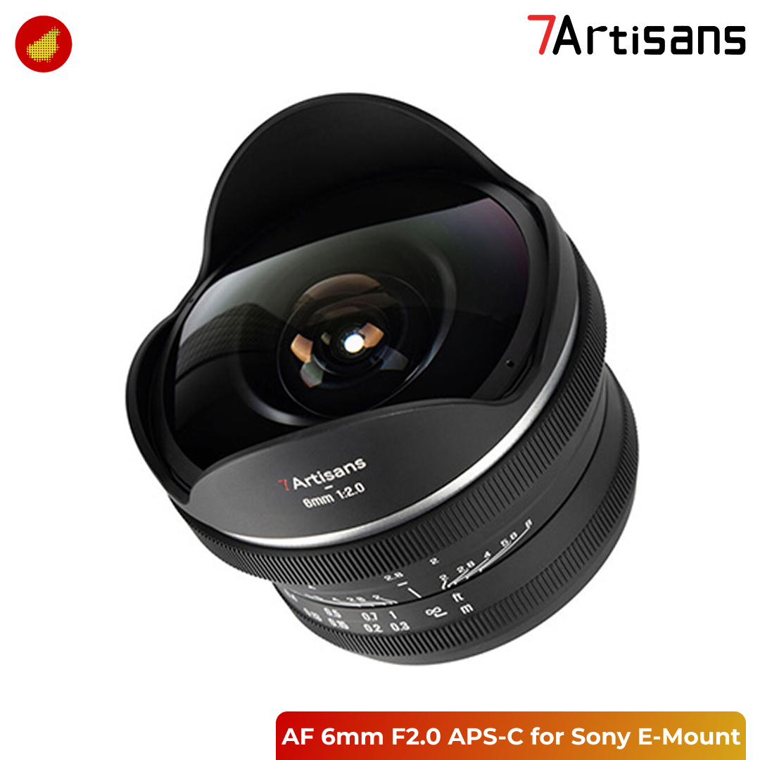 7Artisans AF 6mm F2.0 for Sony / Canon