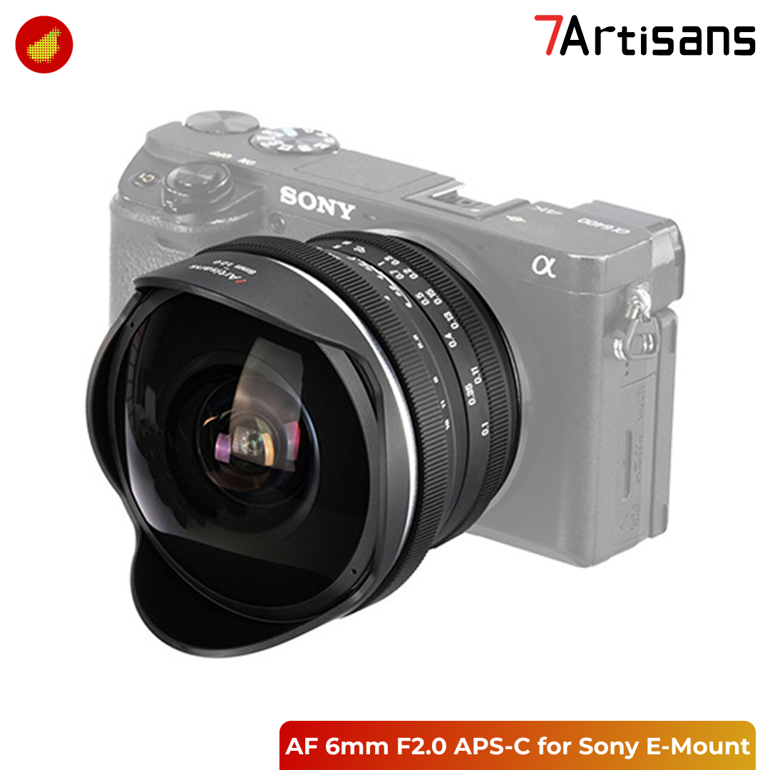 7Artisans AF 6mm F2.0 for Sony / Canon